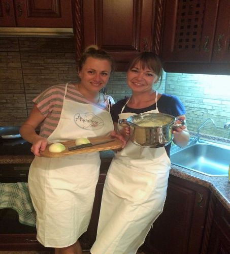 Chef at home in Ucraina