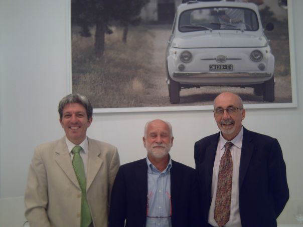 Paolo Berholier con il padre di Jarno Trulli. Vinitaly