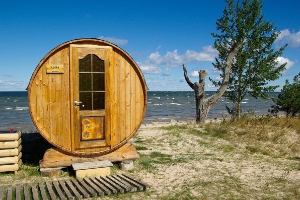 Una mini sauna trasportabile leggera