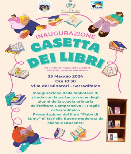 Serradifalco - inaugurazione biblioteca di strada 