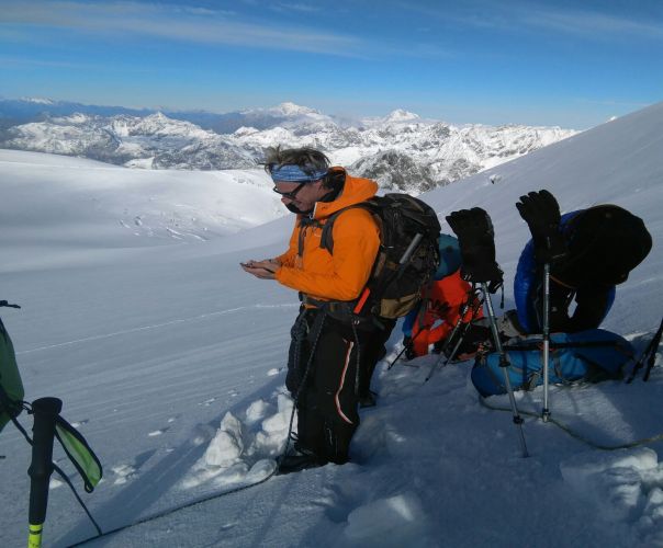 Zaino di bordo -  Esser guida alpina. Claudio Bastrentaz 