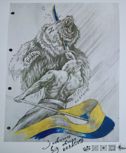 Il cosacco e l'orso Z - Slava Ukraini!