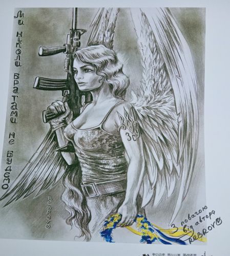 Belle coraggiose indomite donne dell'Ucraina