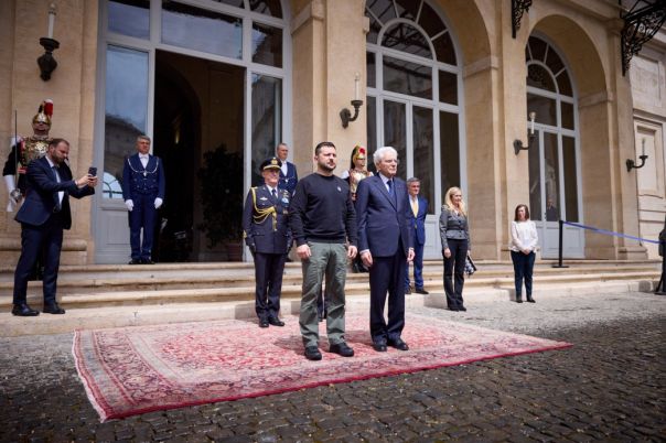 Roma - Zelensky incontra il presidente Mattarella 13 maggio 